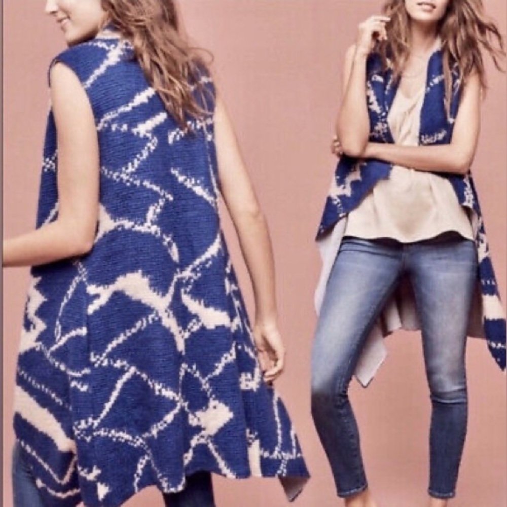 Anthropologie Tabitha Sleeveless Cardigan